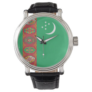 Turkmenistaanse vlag horloge