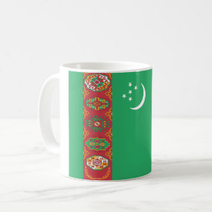 Turkmenistaanse vlag koffiemok