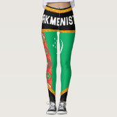 Turkmenistaanse vlag leggings (Voorkant)