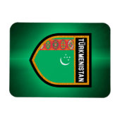 Turkmenistaanse vlag magneet (Horizontaal)