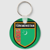 Turkmenistaanse vlag sleutelhanger (Voorkant)