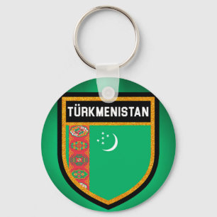 Turkmenistaanse vlag sleutelhanger