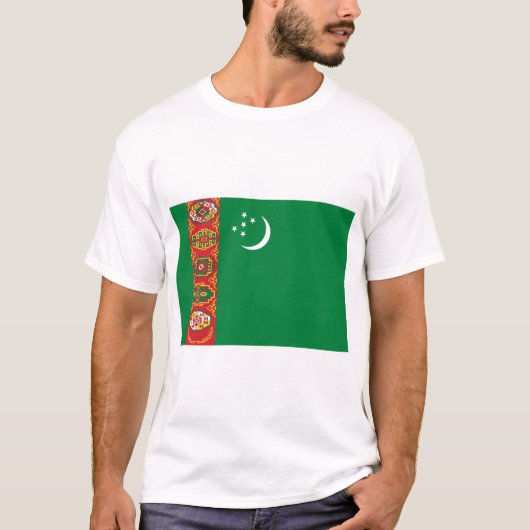 Turkmenistaanse vlag t-shirt (Voorkant)