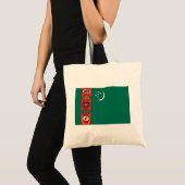 Turkmenistaanse vlag tote bag (Voorkant (product))