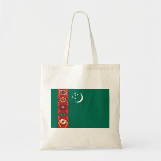 Turkmenistaanse vlag tote bag (Voorkant)