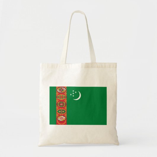 Turkmenistaanse vlag tote bag (Voorkant)