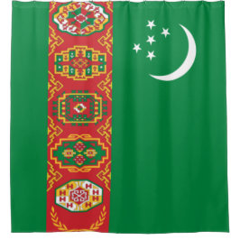 Turkmenistaanse vlag (Turkmenië) Douchegordijn