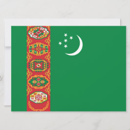 Turkmenistaanse vlag (Turkmenië) Kaart