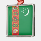 Turkmenistaanse vlag (Turkmenië) Metalen Ornament (Links)