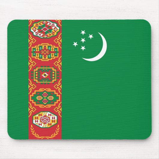 Turkmenistaanse vlag (Turkmenië) Muismat (Voorkant)