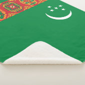 Turkmenistaanse vlag (Turkmenië) Sherpa Deken (3/4)
