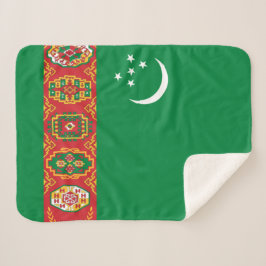 Turkmenistaanse vlag (Turkmenië) Sherpa Deken