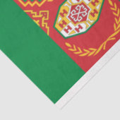 Turkmenistaanse vlag (Turkmenië) Tissuepapier (Detail)