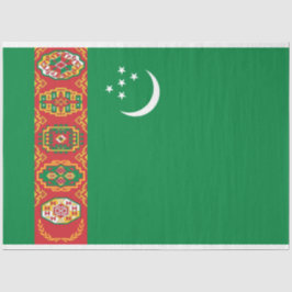 Turkmenistaanse vlag (Turkmenië) Tissuepapier