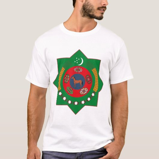 Turkmenistaanse wapenschild T-shirt (Voorkant)