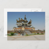 Turkmenistan - Ashgabat - Paarden Fontein Briefkaart (Voorkant / Achterkant)