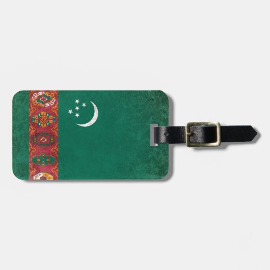 Turkmenistan Bagagelabel (Voorkant horizontaal)