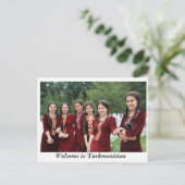TURKMENISTAN BEAUTIES BRIEFKAART (Staand voorkant)