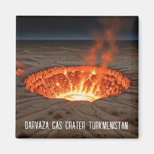 Turkmenistan Darvaza Gas Crater reizen Magneet