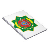 turkmenistan embleem notitieboek (Rechterzijde)