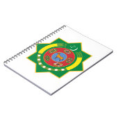 turkmenistan embleem notitieboek (Linkerzijde)