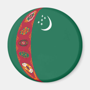 Turkmenistan Fisheye Vlag Magneet