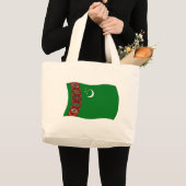 Turkmenistan Flag Canvas tas (Voorkant (product))