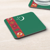 Turkmenistan Flag Onderzetter (Linkerzijde)