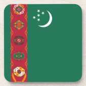 Turkmenistan Flag Onderzetter (Voorkant)