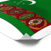Turkmenistan Flag Poster Print (Hoek)