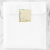 Turkmenistan Iran 53 Vierkante Sticker (Tas)