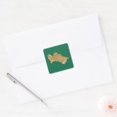 Turkmenistan Kaart Sticker (Envelop)