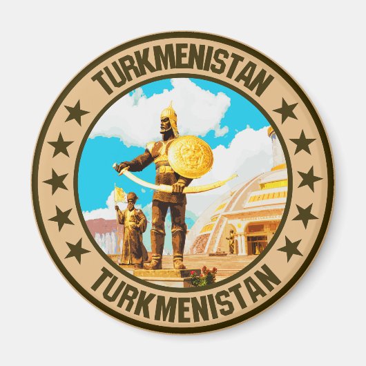 Turkmenistan Magneet (Voorkant)