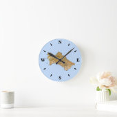 Turkmenistan Map Clock Ronde Klok (Huis)