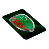Turkmenistan Metallic Embleem Magneet (Rechterzijde)