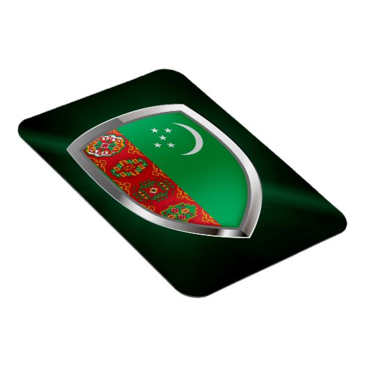 Turkmenistan Metallic Embleem Magneet (Rechterzijde)