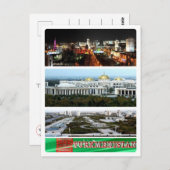 Turkmenistan - Mozaïek - Briefkaart (Voorkant / Achterkant)