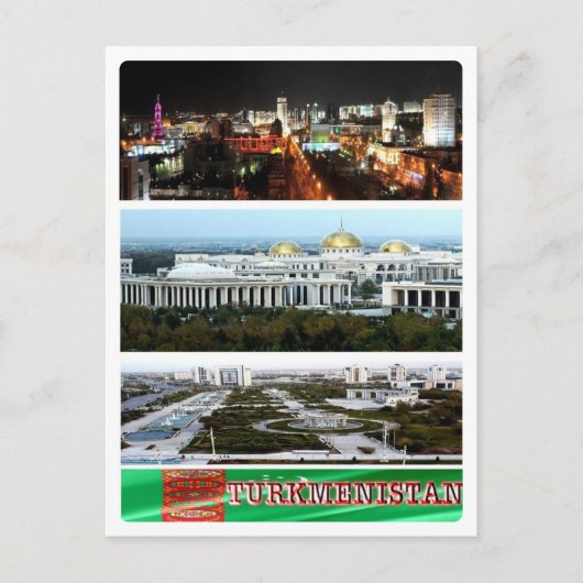 Turkmenistan - Mozaïek - Briefkaart (Voorkant)