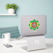 Turkmenistan National Coat of arms patriotic Sticker (Laptop op bureau)