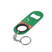 Turkmenistan National Flag Patriotic Mini Flessenopener (Achterkant Gekanteld)