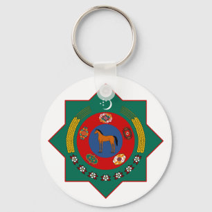 Turkmenistan Officieel wapenschild heraldry-symboo Sleutelhanger