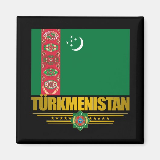 Turkmenistan Pride Magneet (Voorkant)