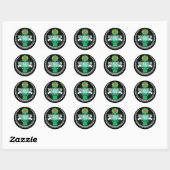 Turkmenistan Ronde Sticker (Vel)