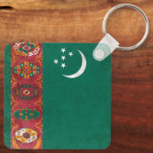 Turkmenistan Sleutelhanger (Achterkant)