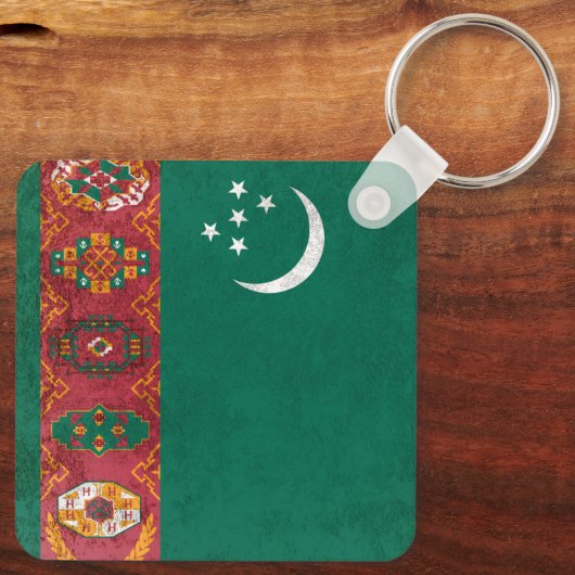 Turkmenistan Sleutelhanger (Achterkant)