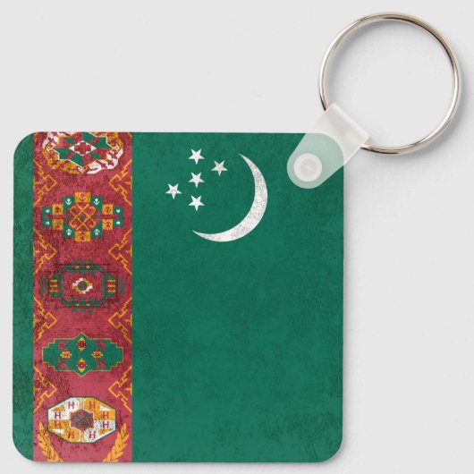 Turkmenistan Sleutelhanger (Achterkant)