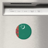 Turkmenistan, Turkije vlag Magneet (Insitu (Vaatwasser))