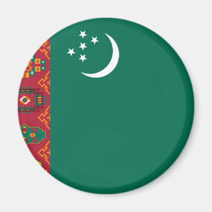 Turkmenistan, Turkije vlag Magneet