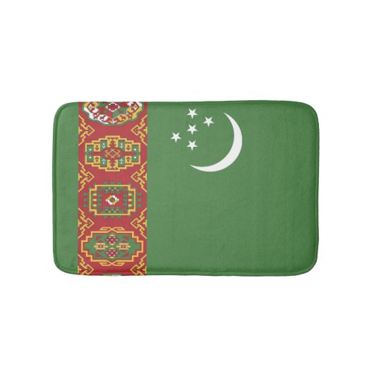 Turkmenistan vlag badmat (Voorkant)
