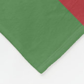 Turkmenistan vlag fleece deken (Hoek)